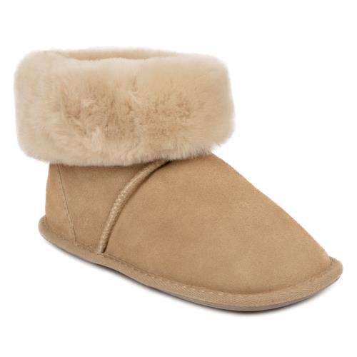 Ladies Albery Sheepskin Slipper Caramel